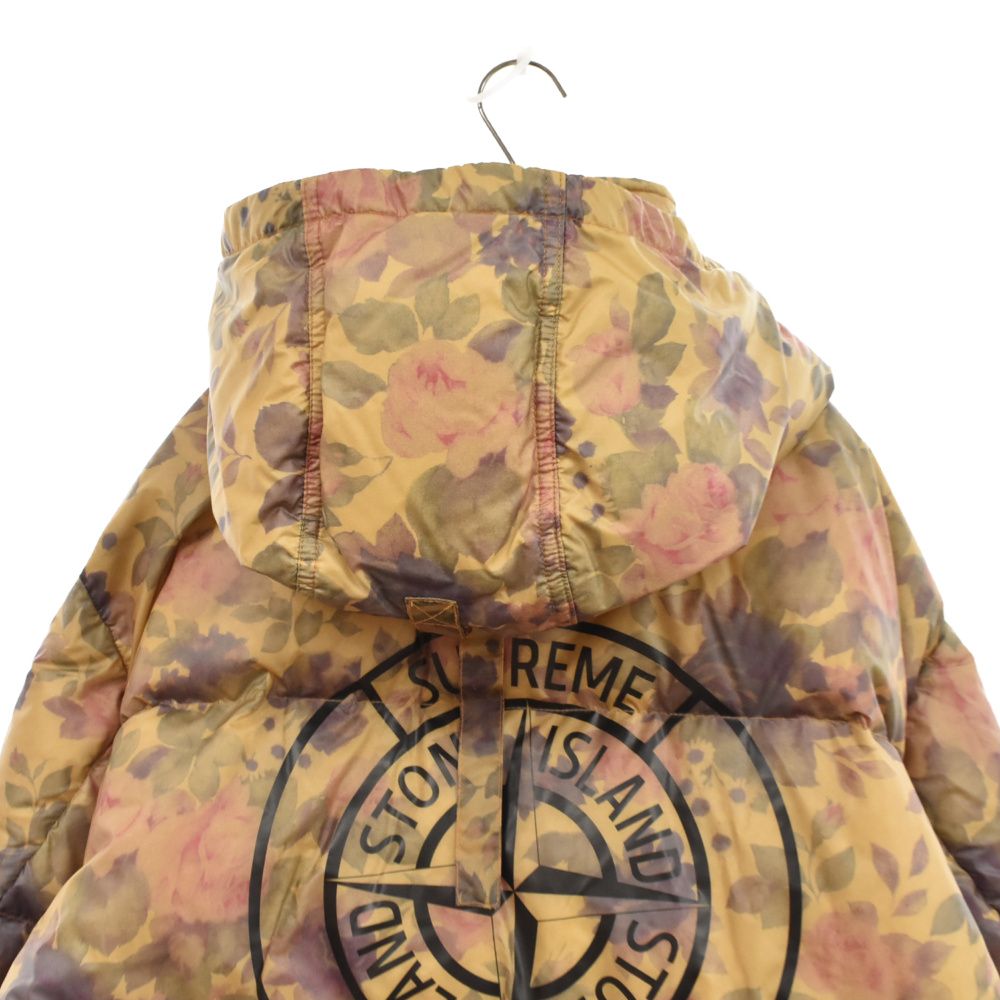 SUPREME (シュプリーム) 17AW×Stone Island Lamy Cover Stampato Puffy Jacket  ストーンアイランド ラミーカバースタンパトパフィージャケット ダウン ベージュ