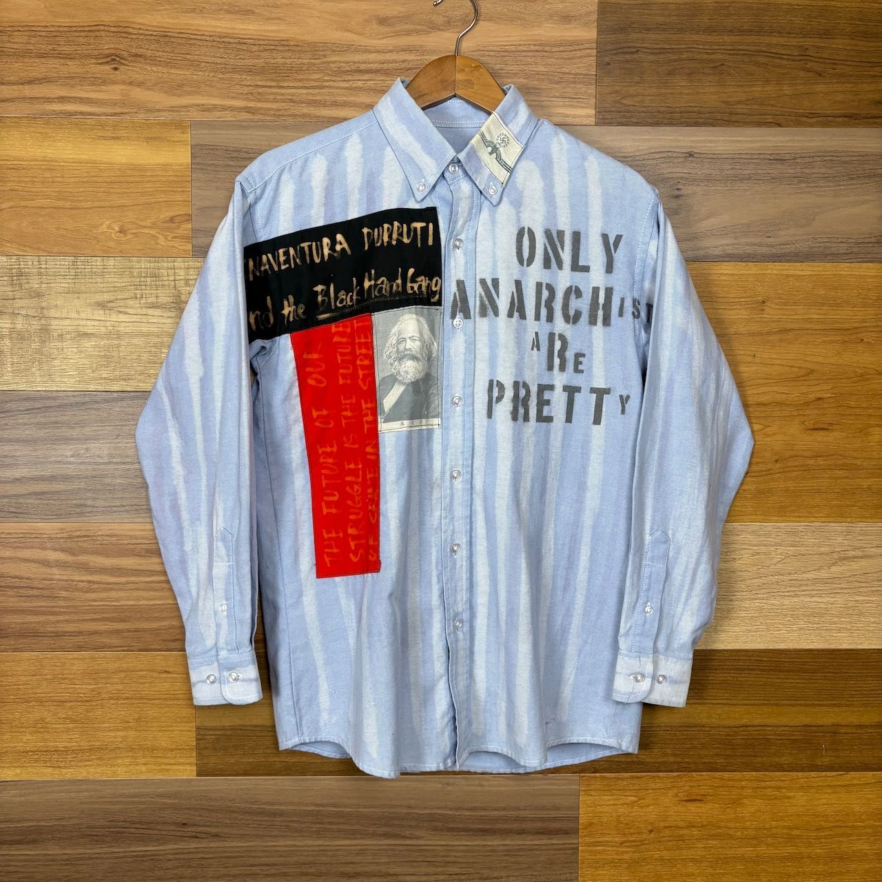全国送料無料・イイ店 アナーキーシャツ SHIRTS ANARCHY 長袖シャツ M位 メンズ サイズ トップス