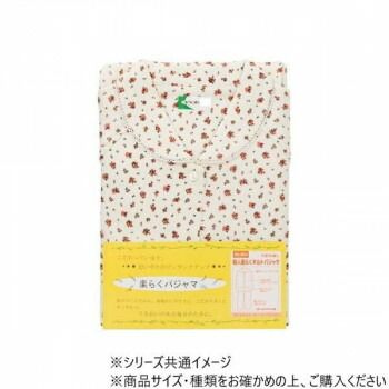 神戸生絲 婦人楽らくキルトパジャマ(秋冬用)M No.904 ベージュ 花柄