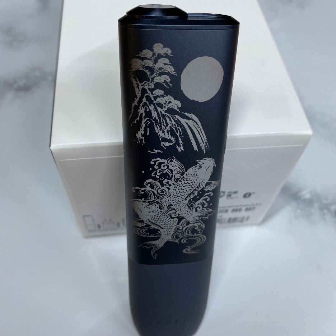 1iQOS ILUMA ione 黒 レーザー加工 アイコス イルマ iワン 龍 iQOS