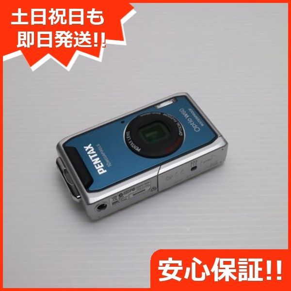 超美品 Optio W60 オーシャンブルー 即日発送 PENTAX デジカメ