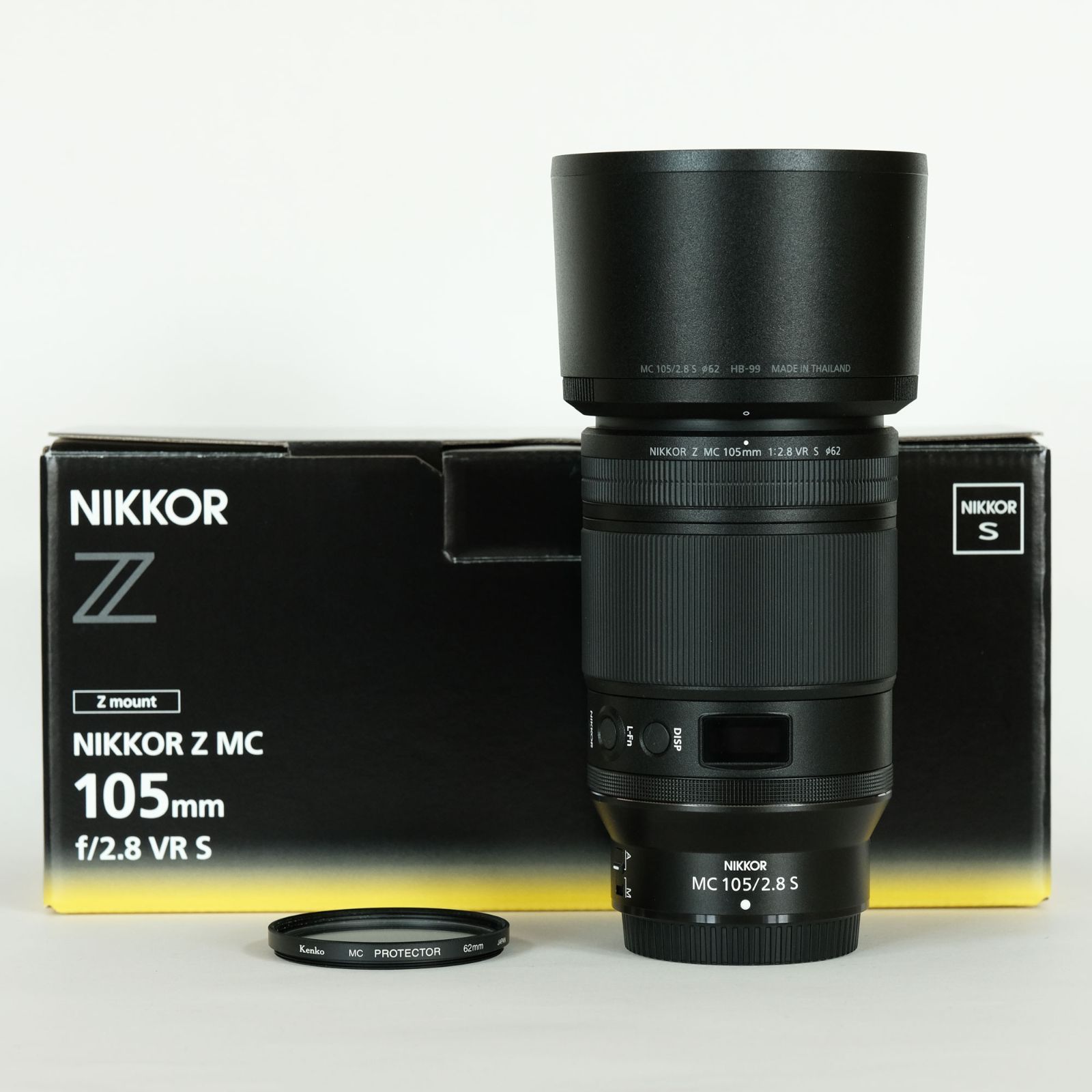 NIKKOR Z MC 105mm f/2.8 VR S 外箱&フィルター付き