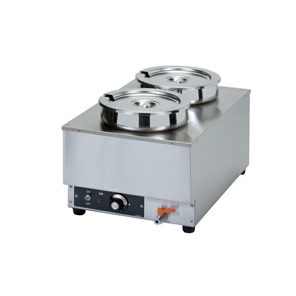 卓上電気ウォーマー OTW-2P タテ型 (丸ポット6.5L×2) 単相100V 卓上電気ウォーマー OTW-2P タテ型 (丸ポット6.5L×2) 単相100V