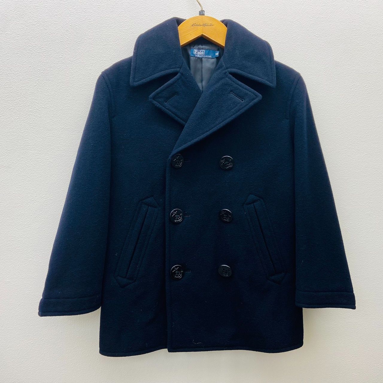 美品　POLO by RALPH LAUREN  ピーコート　ネイビー 140 ウールカシミヤ ピーコート WMPOOTWN2820228