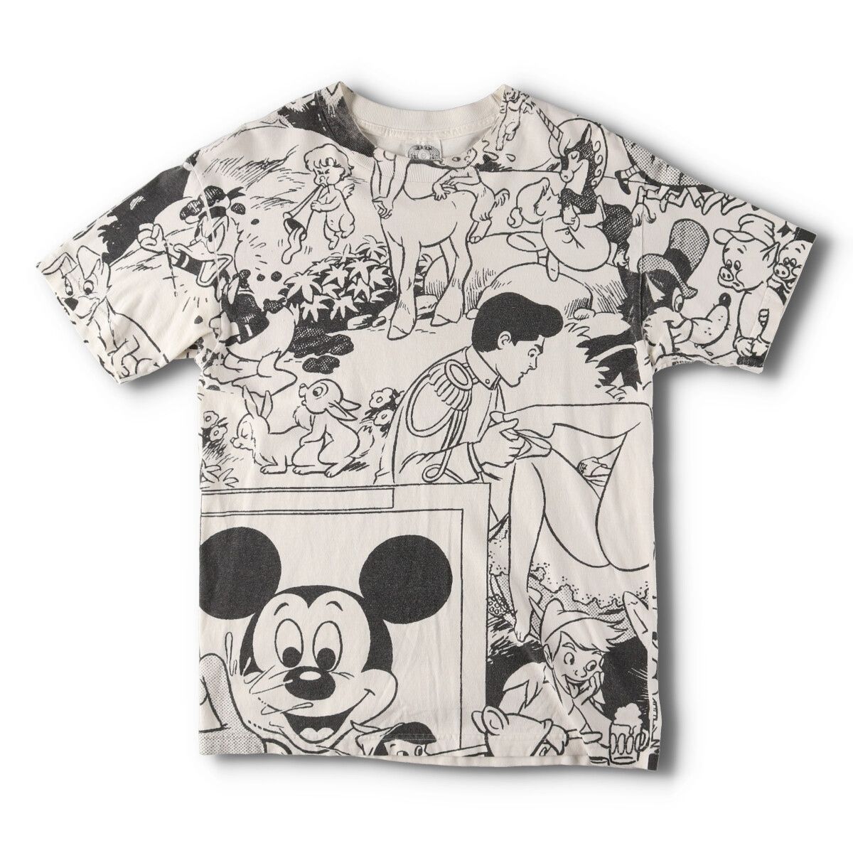 古着 90年代 SNARML DISNEY ディズニー 総柄 エロT パロディ