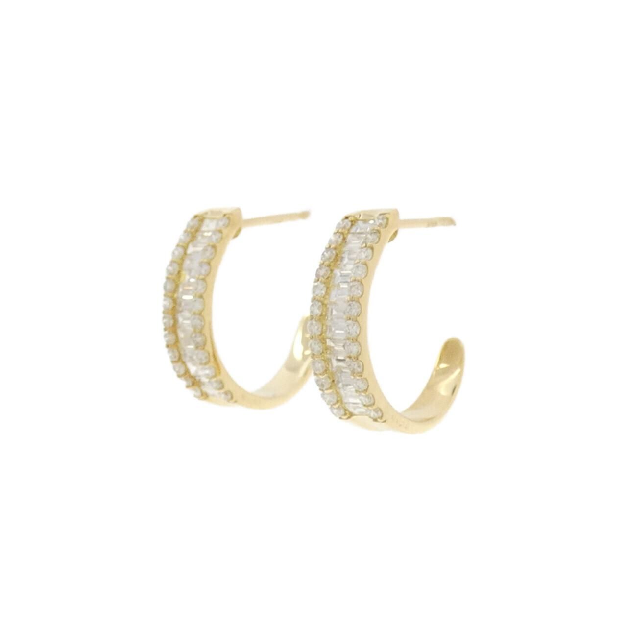 新品】K18YG ダイヤモンド ピアス 0.70CT - メルカリ 