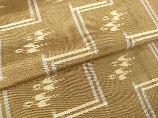 値下げセール。 平和屋着物 本場琉球絣 紬 単衣 正絹 DAAV5757az 超激安価格で大放出！