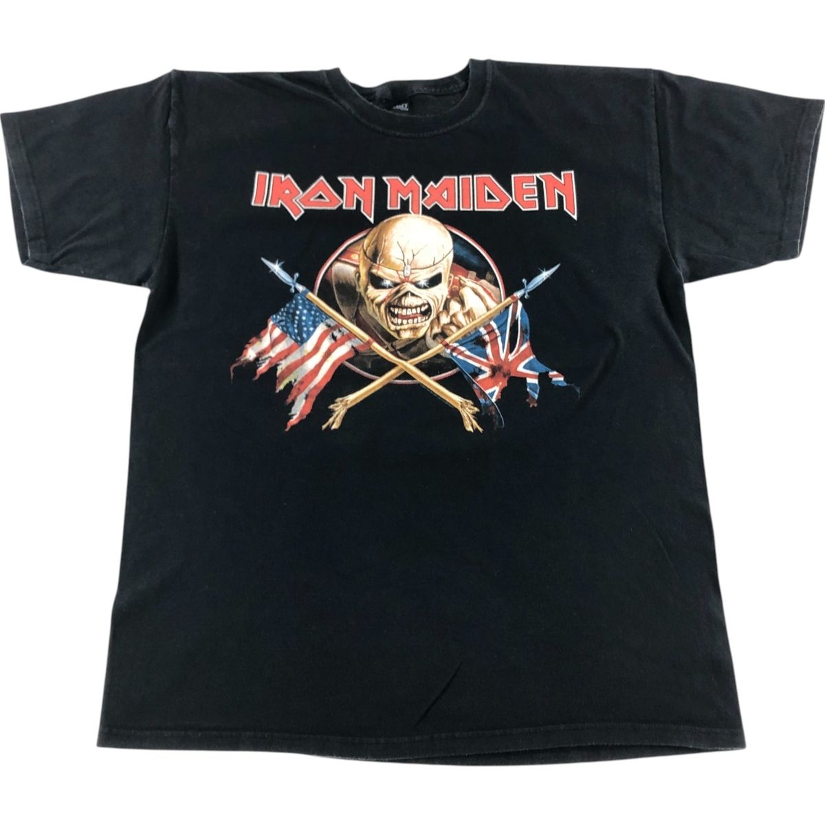 古着 M-O GOLD IRON MAIDEN アイアンメイデン バンドTシャツ バンT メンズL相当|eaa546248