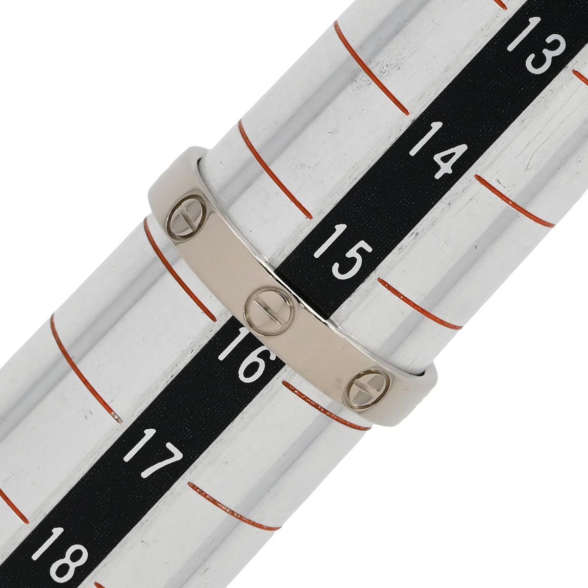 カルティエ Cartier リング 指輪 ミニラブリング K18WG ホワイトゴールド 56 JP16 LOVE Ring 750 15.5号 B4085100 WWW_SHINETEETH_COM