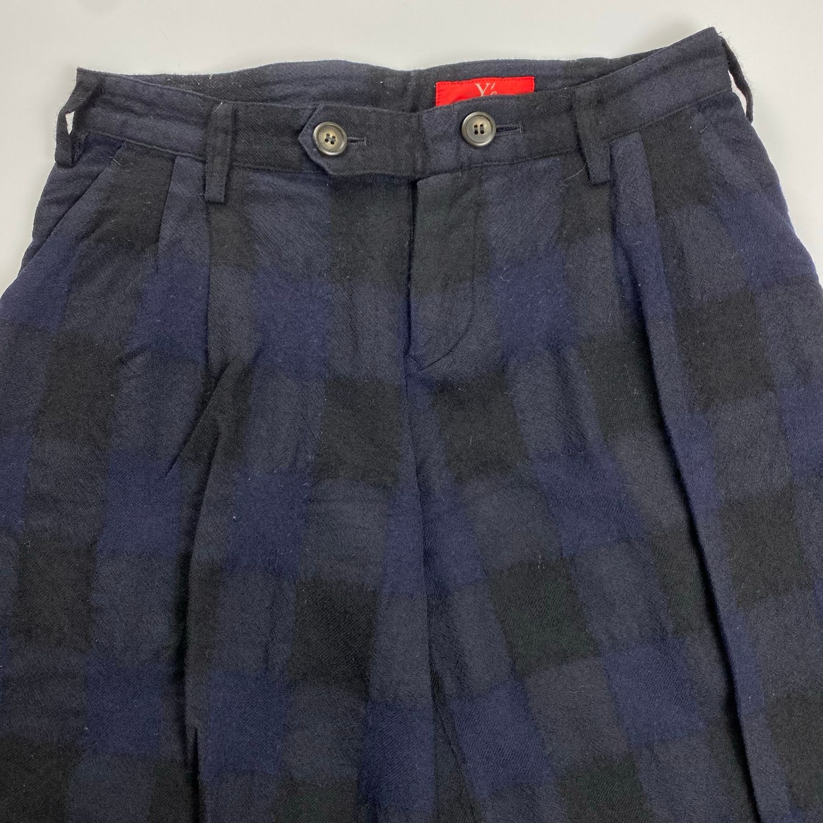 Y's ワイズ yohji yamamoto ヨウジヤマモト / ウール縮絨 チェック柄 2