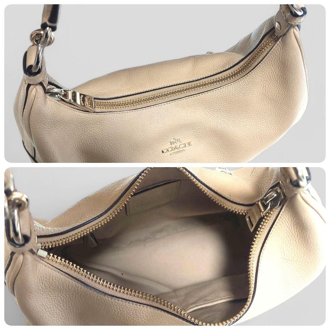 【COACH】コーチ レザー ホーボー ワンショルダー 編み込みレザー コーチCOACH K1373-27881 マディソン ホーボー レザーショルダー 美品