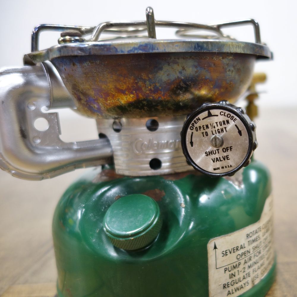 整備済み コールマン Coleman 502 シングル ストーブ 82年 ビンテージ バーナー ホワイトガソリン キャンプ アウトドア 整備済み コールマン Coleman 502 シングル ストーブ 82年
