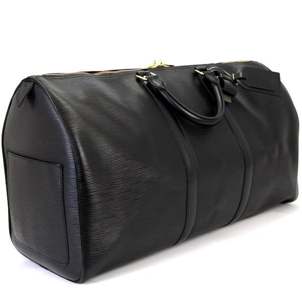 ルイヴィトン Louis Vuitton キーポル50 ボストンバッグ エピ 黒