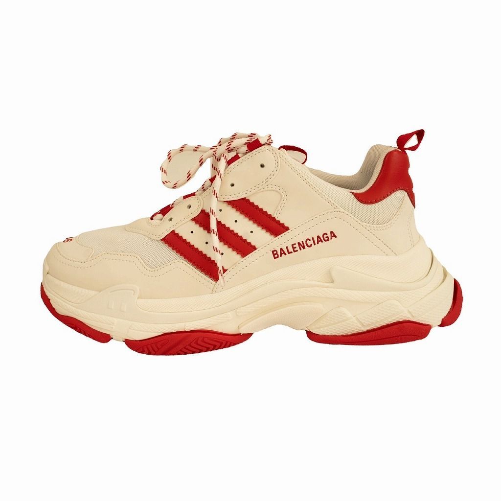バレンシアガ　トリプルS 白赤 BALENCIAGA ADIDAS TRIPLE S バレンシアガ アディダス 23SS