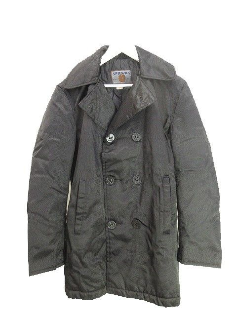 スピワック SPIEWAK タイタンクロス ピーコート 40 黒 ブラック USA製 アウター イカリボタン 