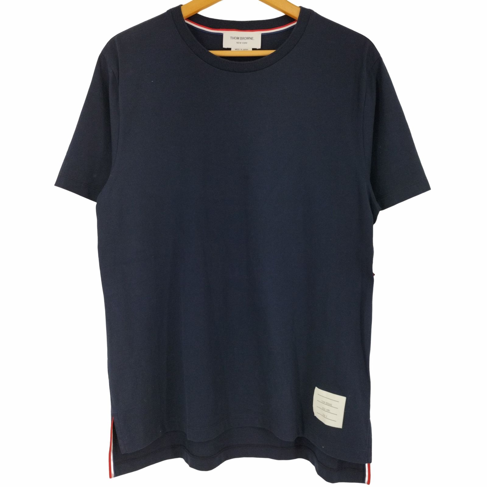トムブラウン THOM BROWNE MJS067A 00042 415/NAVY クルーネック