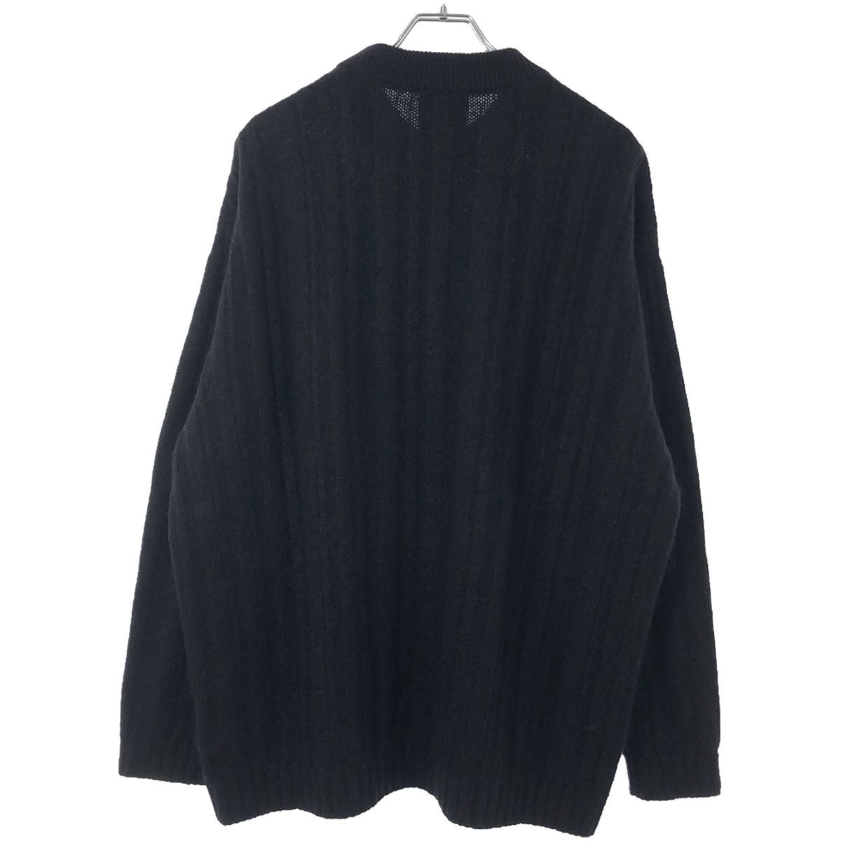 ATON エイトン 21AW MOHAIR SILK SHAGGY RANDOM RIB CREWNECK シャギー 