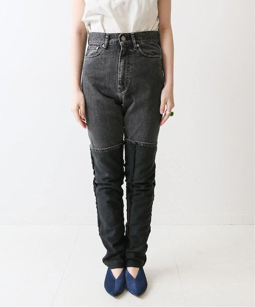 KURO ブラックデニムパンツ　made in JAPAN ルージュ ヴィフ ラクレ Rouge vif la cle KURO&frasl;クロOPTIMA DENIM