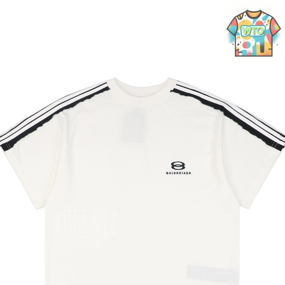 正規品　バレンシアガ　25SS Tシャツ　テープロゴ BALENCIAGA バレンシアガ Tape Type Medium Fit Tee テープロゴT