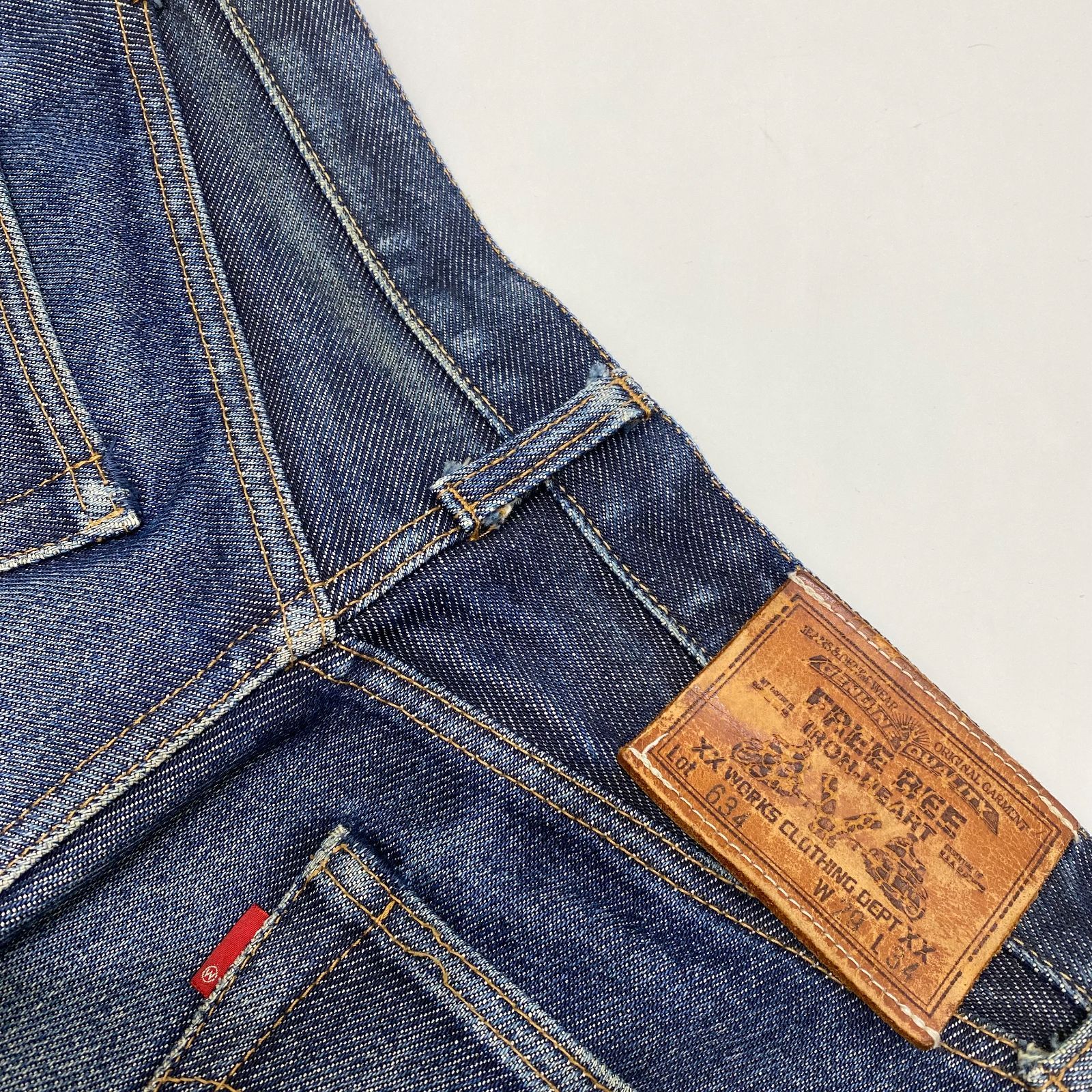 IRON HEART ヘビーウェイトデニム Lot.34 W29 L34 インディゴ - メルカリ