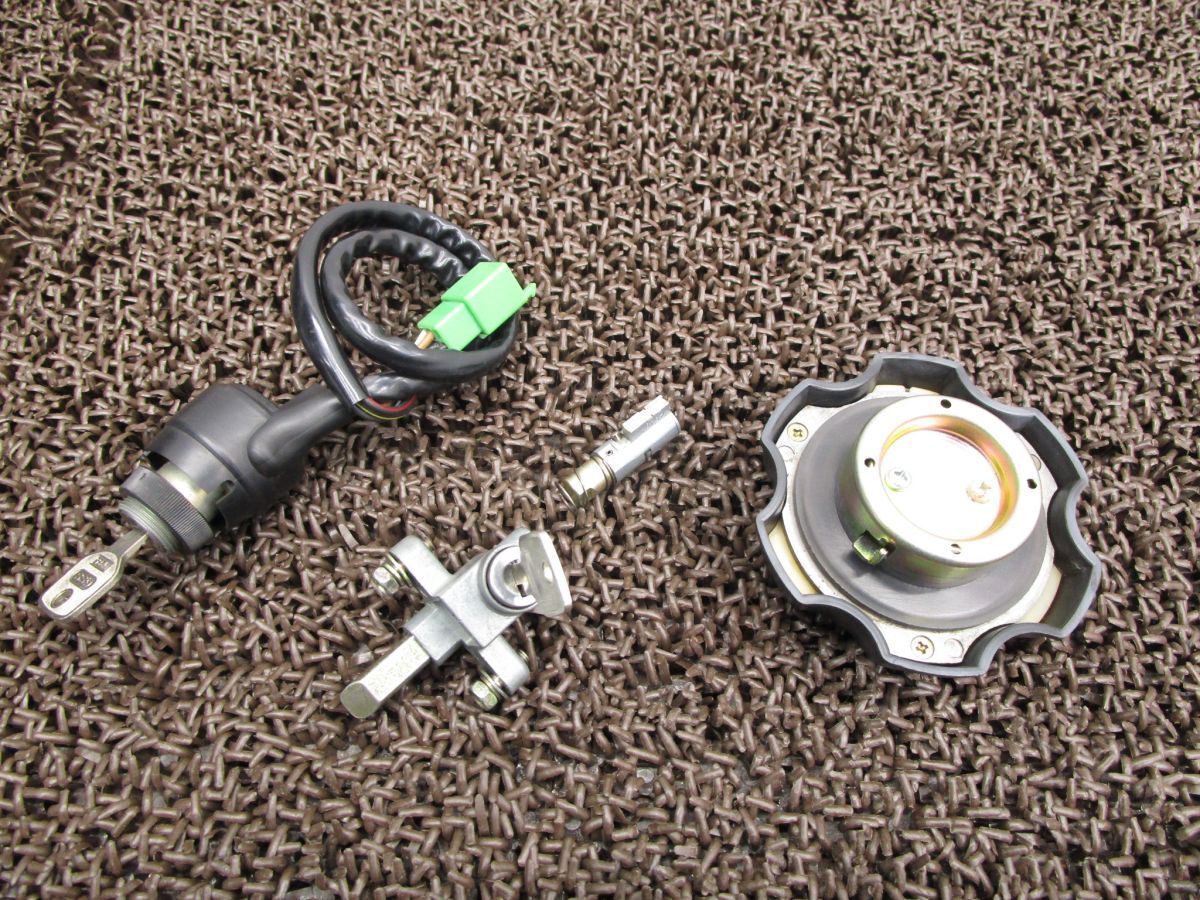 KSR-2 メインキーセット タンクキャップ ●A6587 MX080B カワサキ MX080BE キャブ車 動画有
