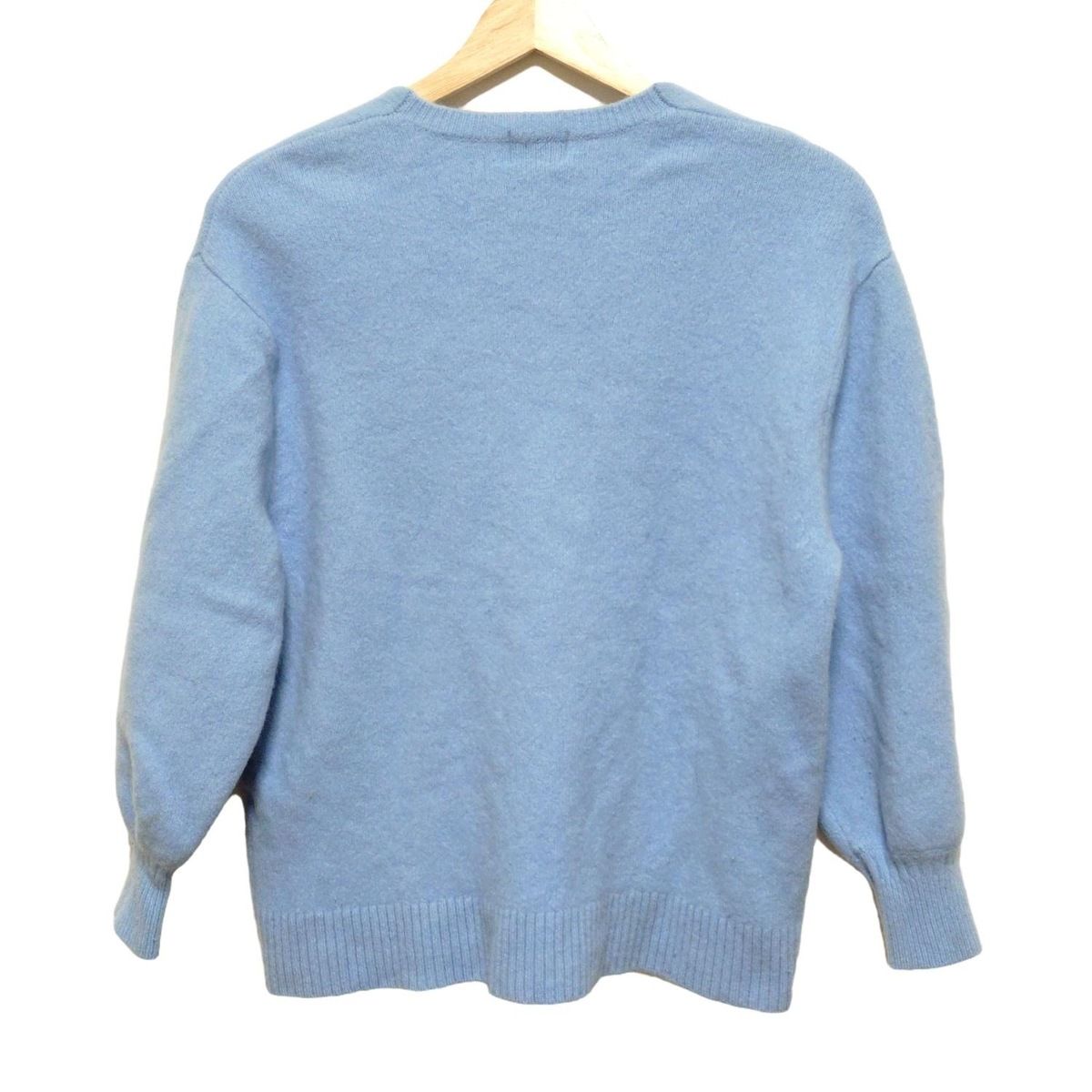 green label relaxing グリーンレーベルリラクシング 長袖セーター メンズ - ライトブルー Vネック
