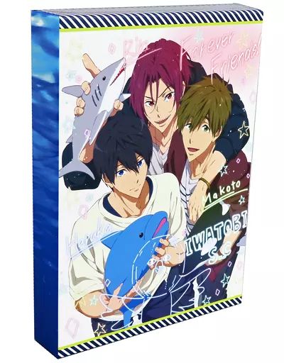 中古】雑貨 七瀬遙＆橘真琴＆松岡凛 三方背収納ケース 「Blu-ray/DVD