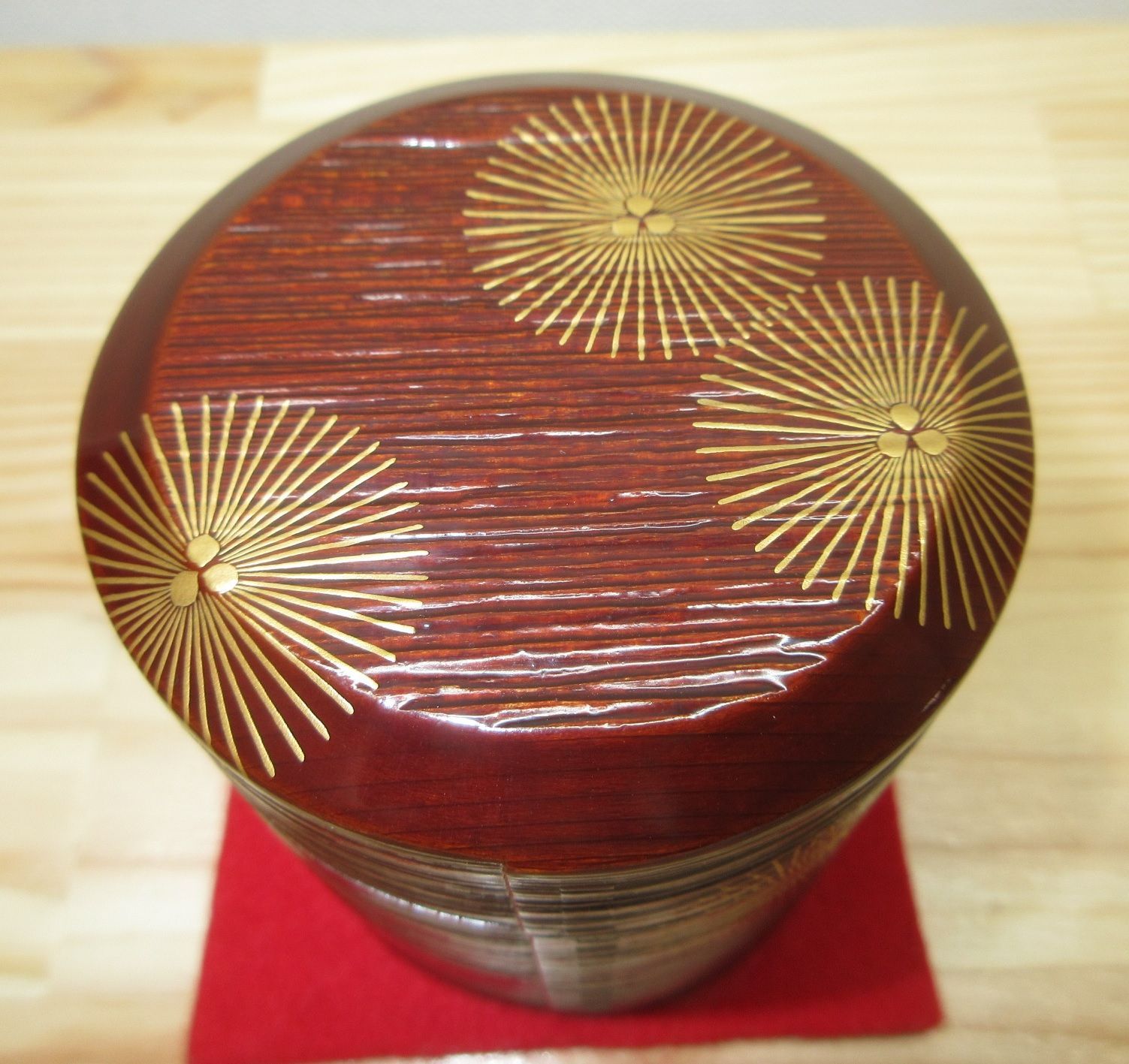 逢絢亭 茶道具 茶器 茶桶茶器 唐松蒔絵 裏千家書付 橋村萬象 共箱入り