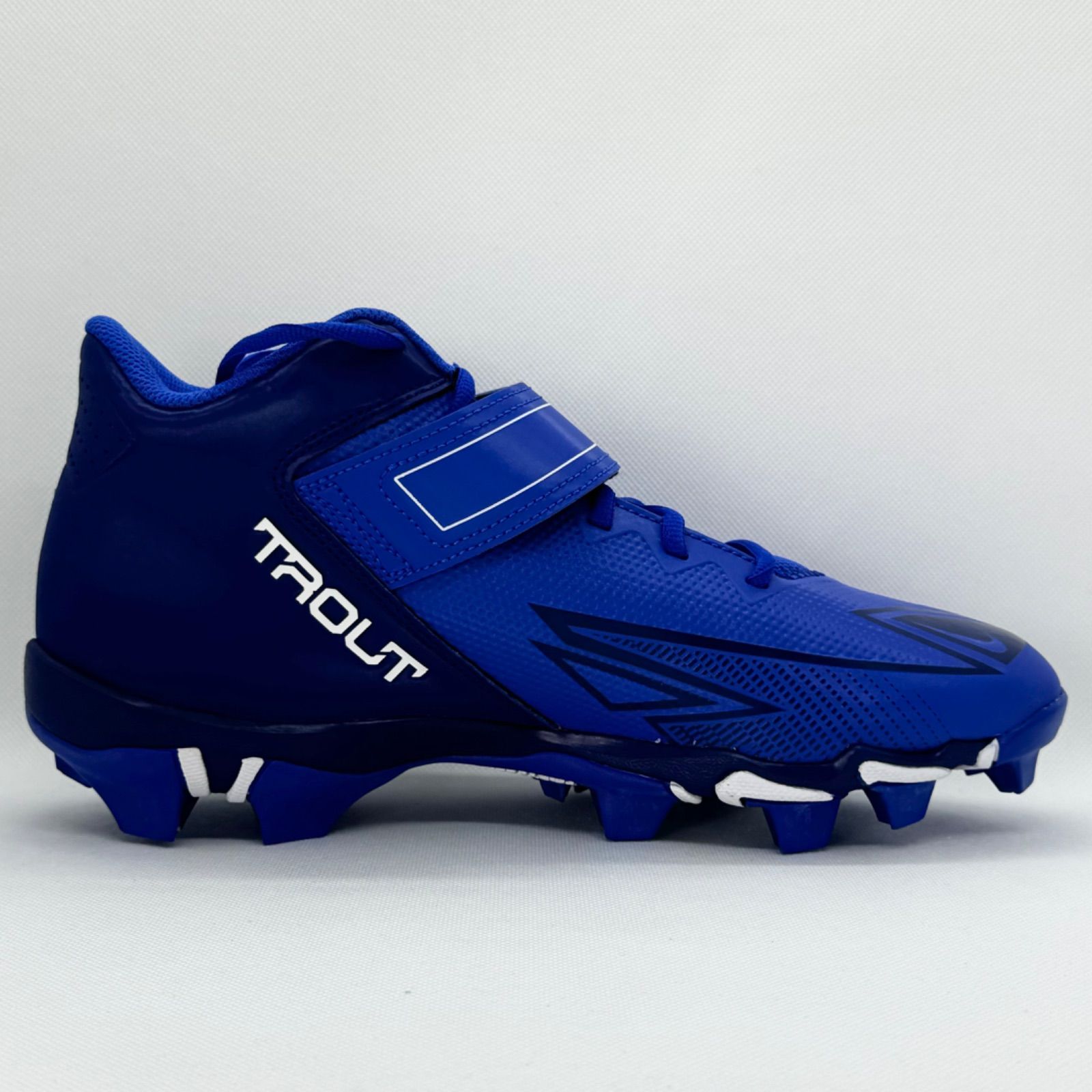 NIKE 野球用　スパイク　ナイキ　26.5 青、ブルー、デッドストック NIKE - NIKE トラウト 野球 スパイク ブルー 青 金具 26.5