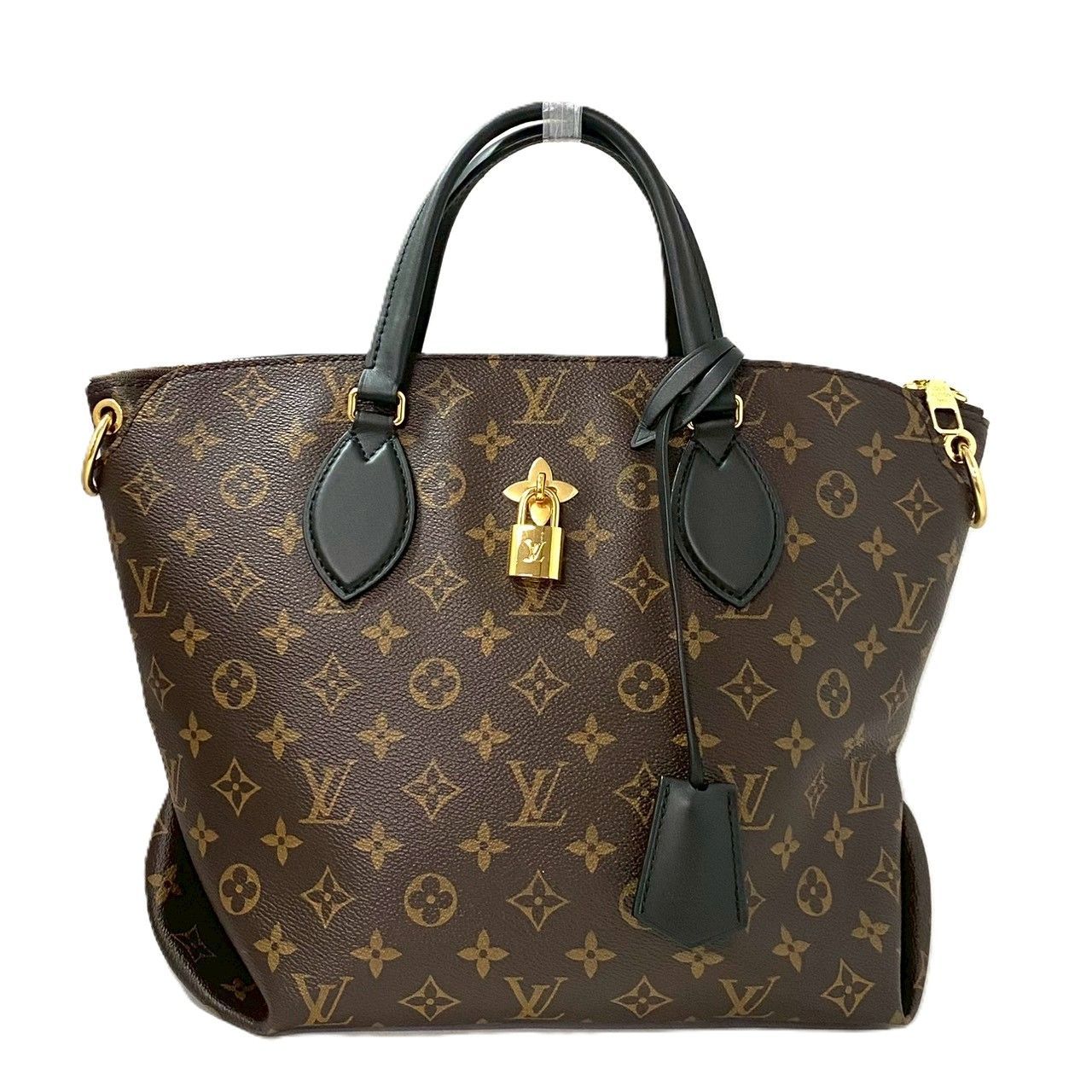 Y【LOUIS VUITTON】フラワー ジップド トート MM モノグラム M44347