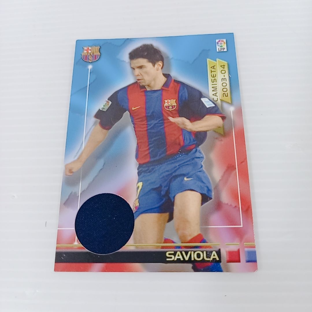 【お1人様1点限り】 03-04 パニーニ リーガ・エスパニョーラ Javier Saviola J 記念グッズ