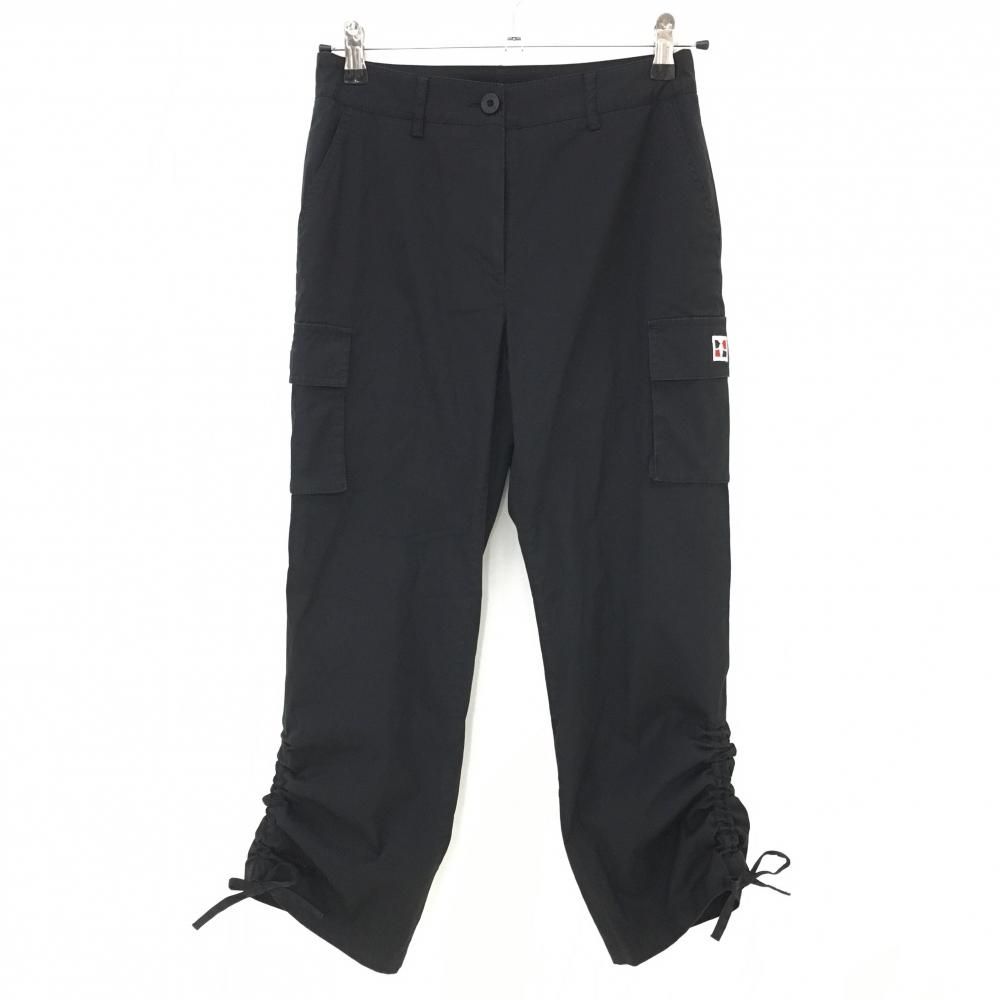 ☆特価☆ピッコーネ カーゴパンツ 黒 裾紐 レディース 36(S) ゴルフ 