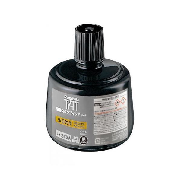 強着スタンプ台タート|インキ 多目的用 インキ 黒 330ml STGA-3-K