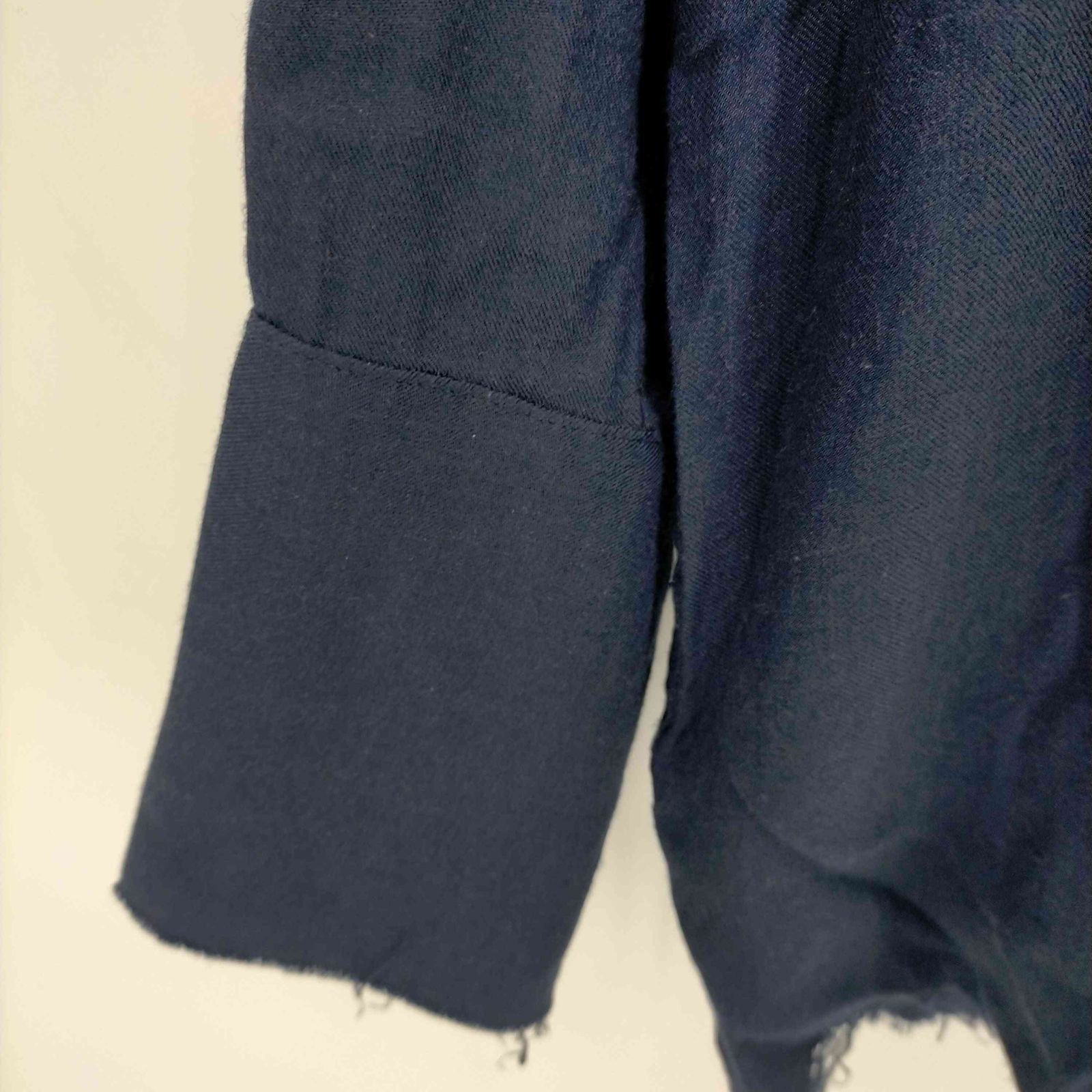 クリスチャンダダ CHRISTIAN DADA 17SS MILITARY VISCOSE レーヨンシルクカットオフ加工シャツ メンズ JPN：46