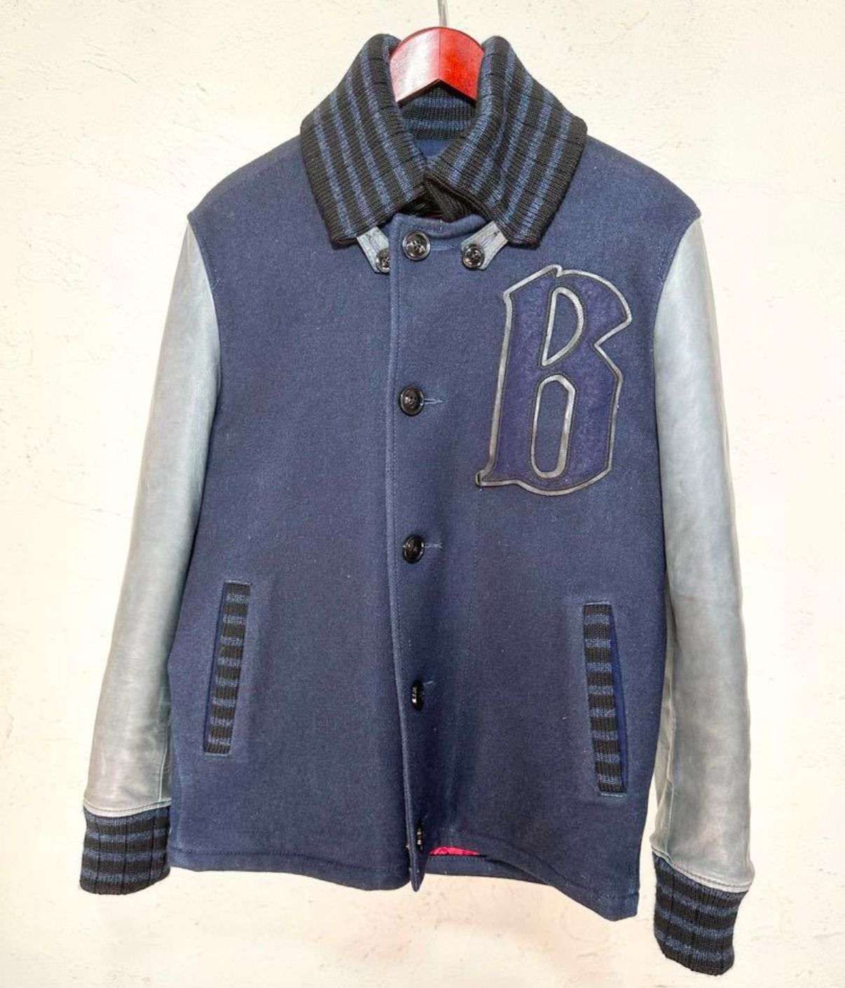 H.R. MARKET （ハリラン） スタジャン サイズ3 ネイビー/ベージュ H.R.