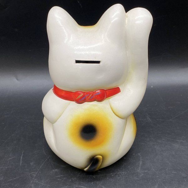 Z230 貯金箱 招き猫 千万両 まねきねこ 金運 縁起物 右手 貯金箱