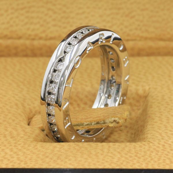 ブルガリ ビーゼロワンリング/1バンド/ダイヤモンド#48(日本サイズ7.5  