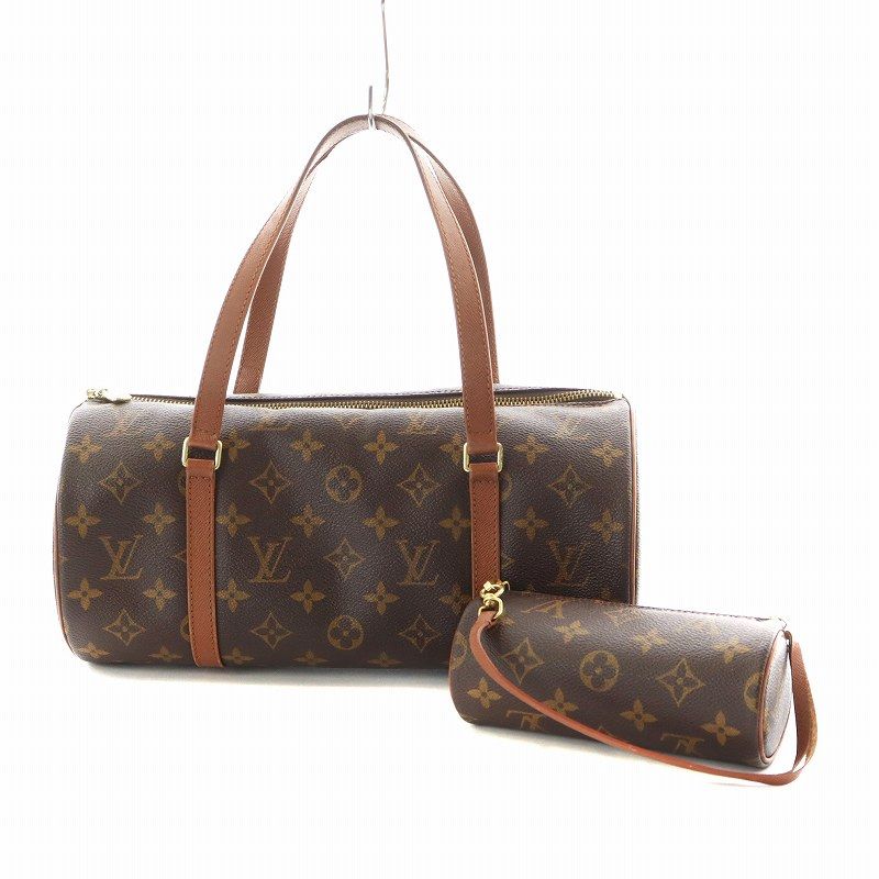 LOUIS VUITTON ルイヴィトン パピヨン ポーチ モノグラム ブラウン