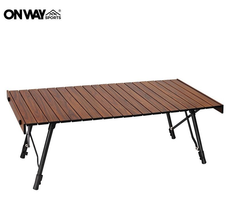 オンウェイ ３WAYアルミウッドロールテーブル Lサイズ OW-C1260-BR