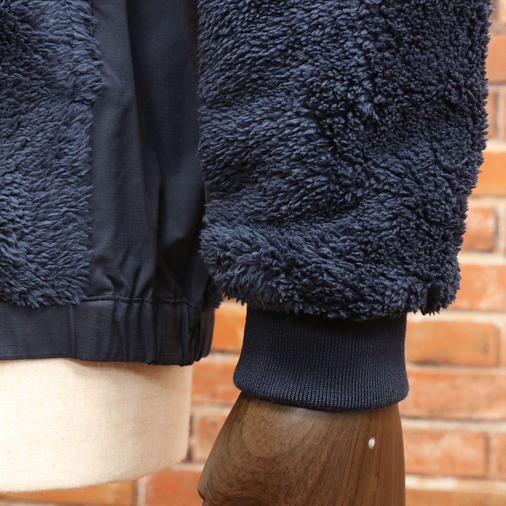 秋冬 Rosasen Mサイズ ダブルフェイスボア アノラック 044-59011 異素材切替 ハーフジップ ゴルフウェア メンズ 紳士 ロサーセン 紺 ネイビー mc173 LLC-HASEGAWATOSO_COM