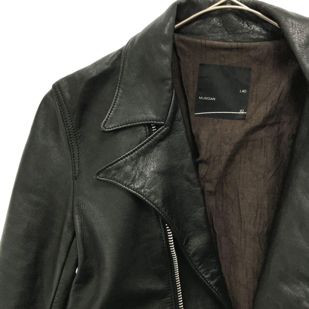ラッドミュージシャン カウレザー ダブルライダースジャケット サイズ42