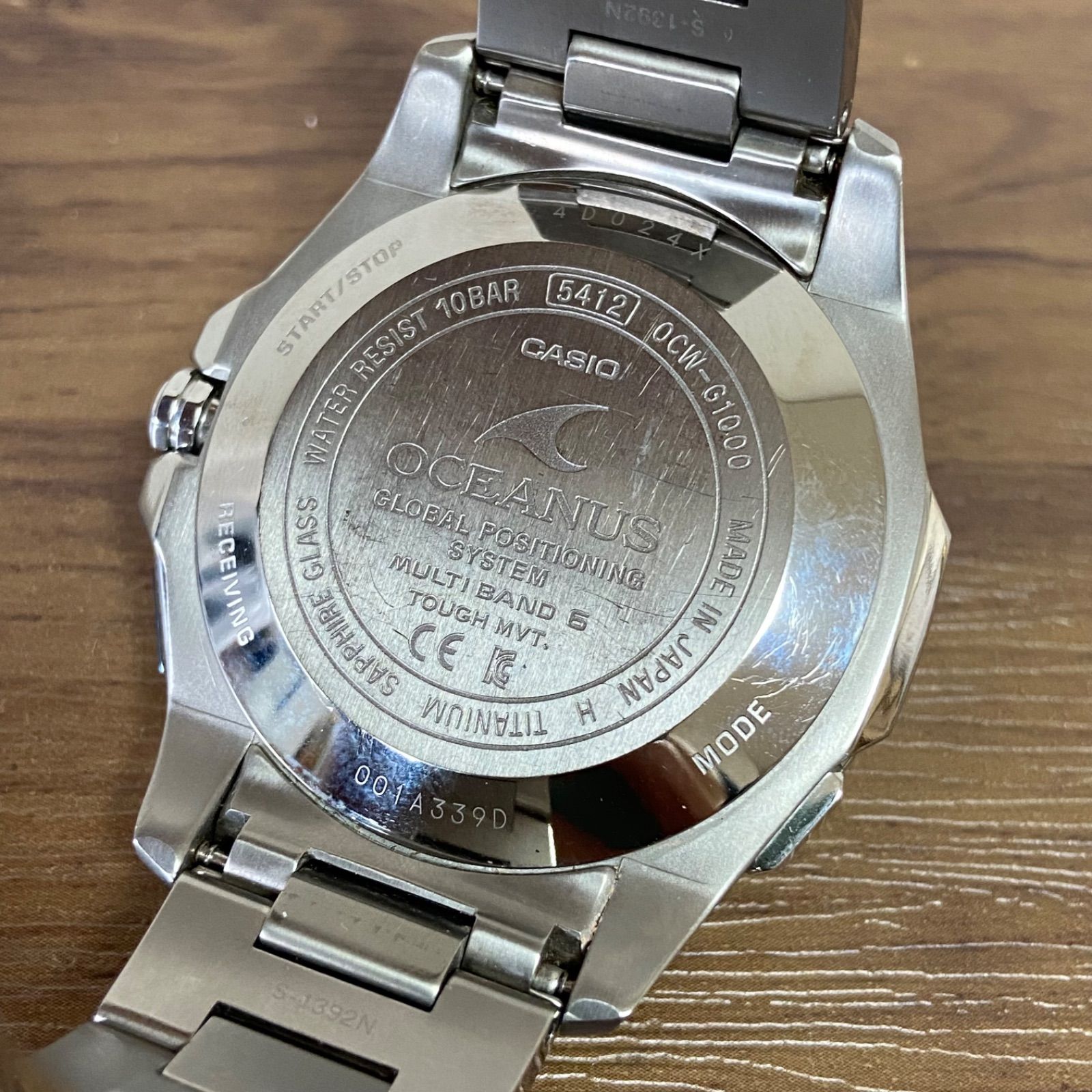 カシオ オシアナス GPSハイブリッド電波ソーラー OCW-G1000-1AJF 