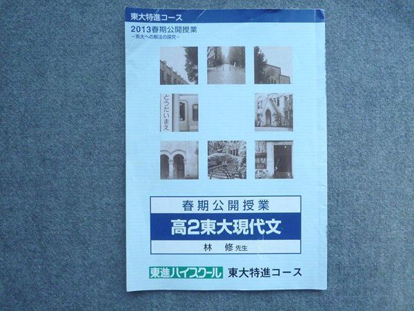 UF72-030 東進 東大特進コース 春期公開授業 高2東大現代文 2013 林修