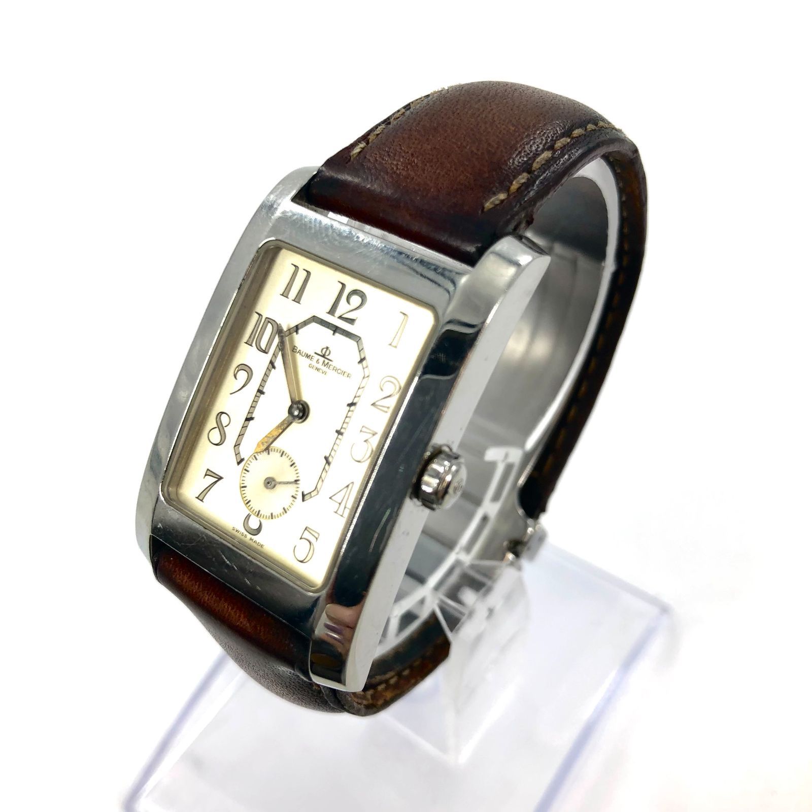 BAUME＆MERCIER ボーム＆メルシエ QZ/革 MV045063 ハンプトン スモセコ