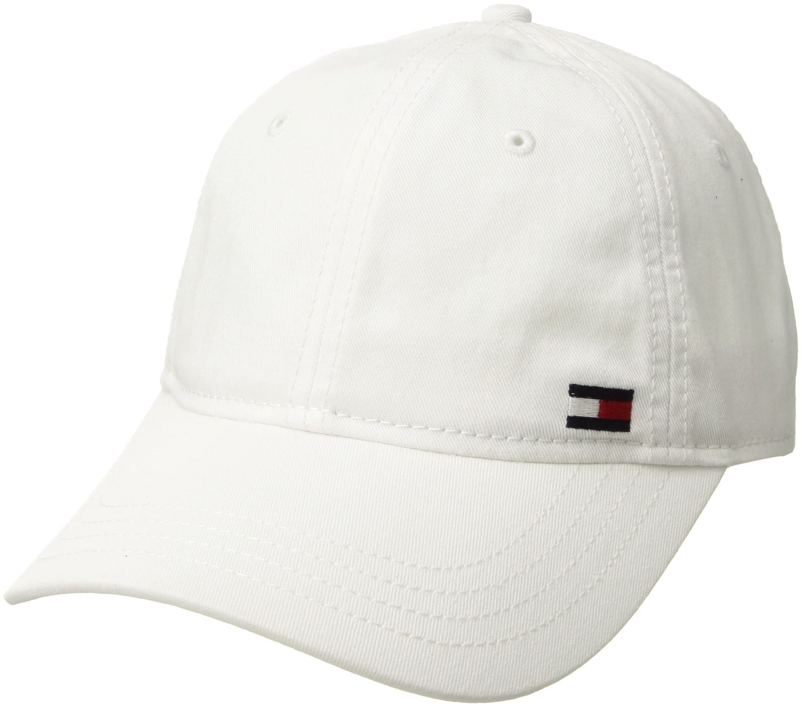 Tommy Hilfiger メンズ お父さんハット ビリーコーナーフラッグキャップ， ホワイト(Classic White)， One Size Free Size [ホワイト] [Free Size]
