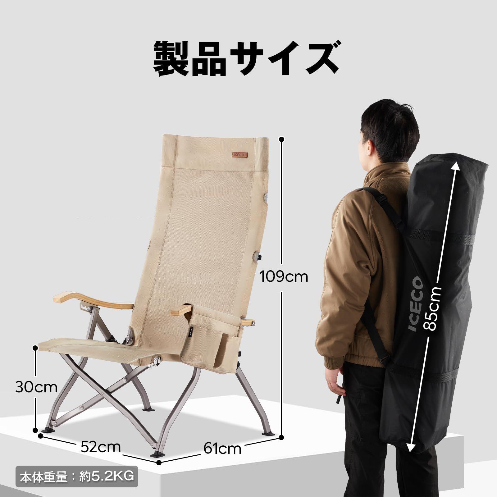 人気定番，高品質 10年品質・耐荷重265KG・1600D座面・A7075アルミ合金