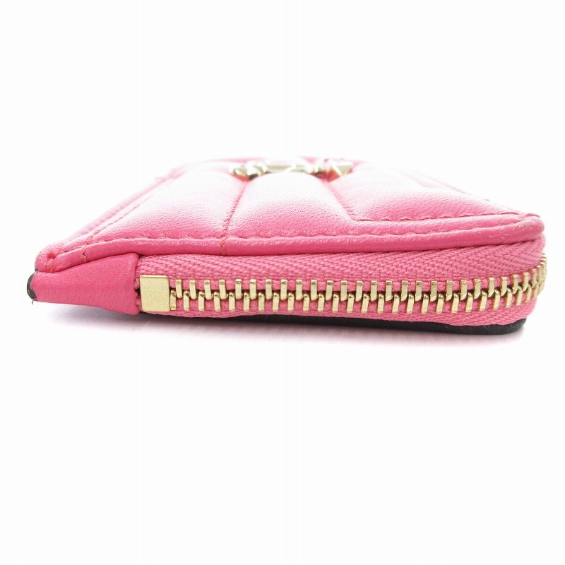 ジミーチュウ　小物入れ　ピンク　コインケース JIMMY CHOO カードケース コインケース LISE-Z ピンク - メルカリ