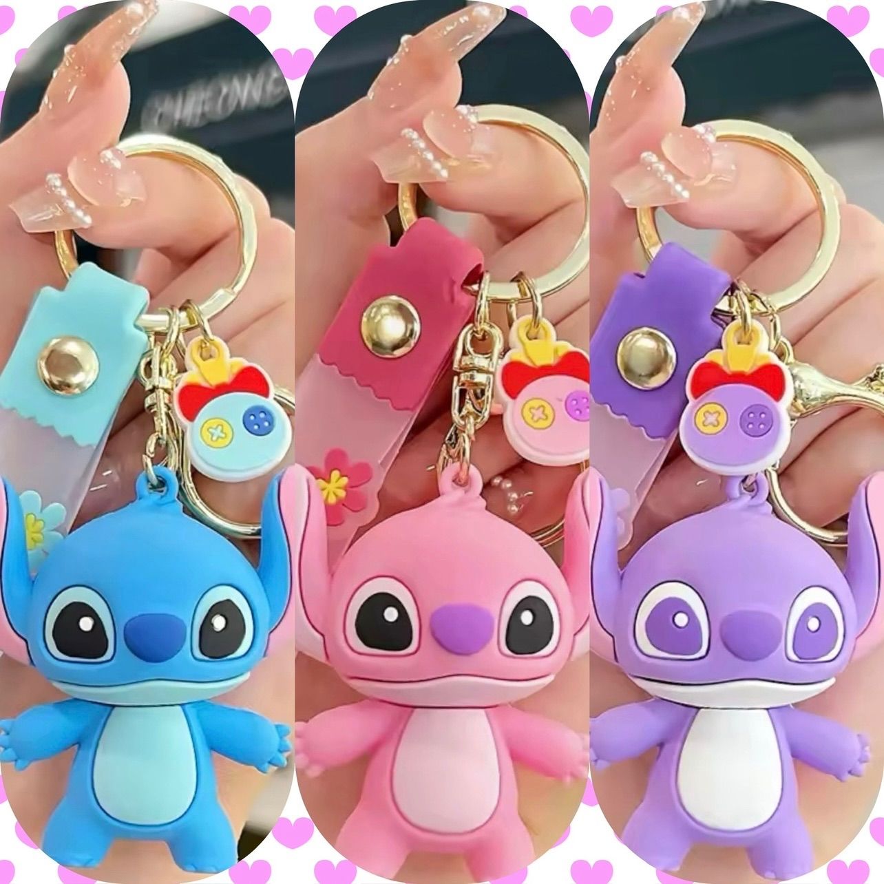 3個セット❣️Disney❣️ディズニー リロ&スティッチ キーホルダー 