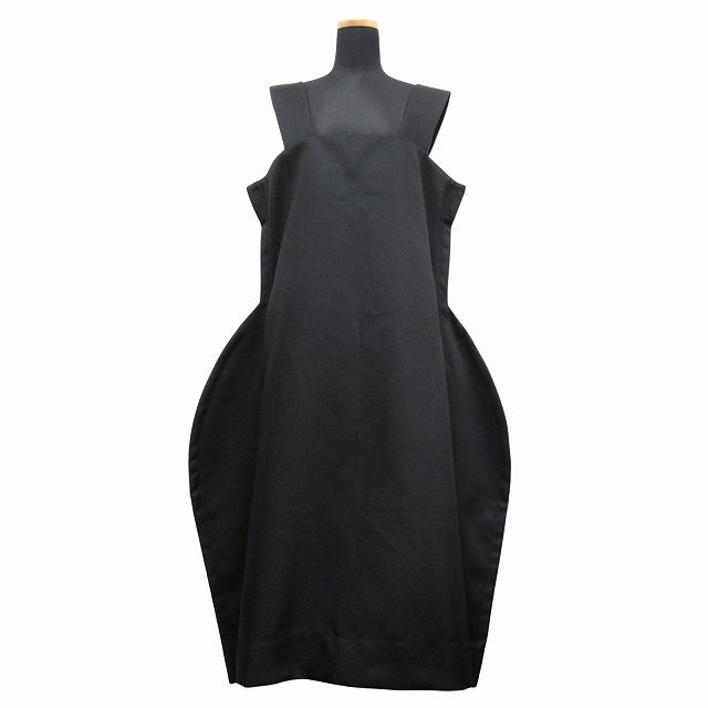 22SS コムデギャルソン COMME des GARCONS ノースリーブ バルーン ロング ワンピース ドレス カットソー アーカイブ AD2021 GI-A004 サイズM 黒 ブラック レディース