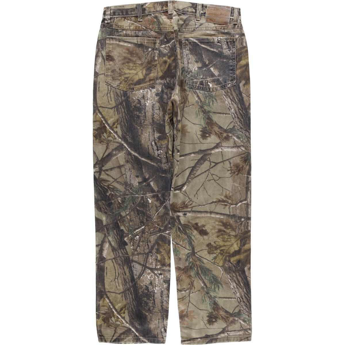 古着 ラングラー Wrangler PRO GEAR リアルツリーカモ 迷彩柄 テーパードデニムパンツ メキシコ製 34x30 メンズw33相当 eaa545023